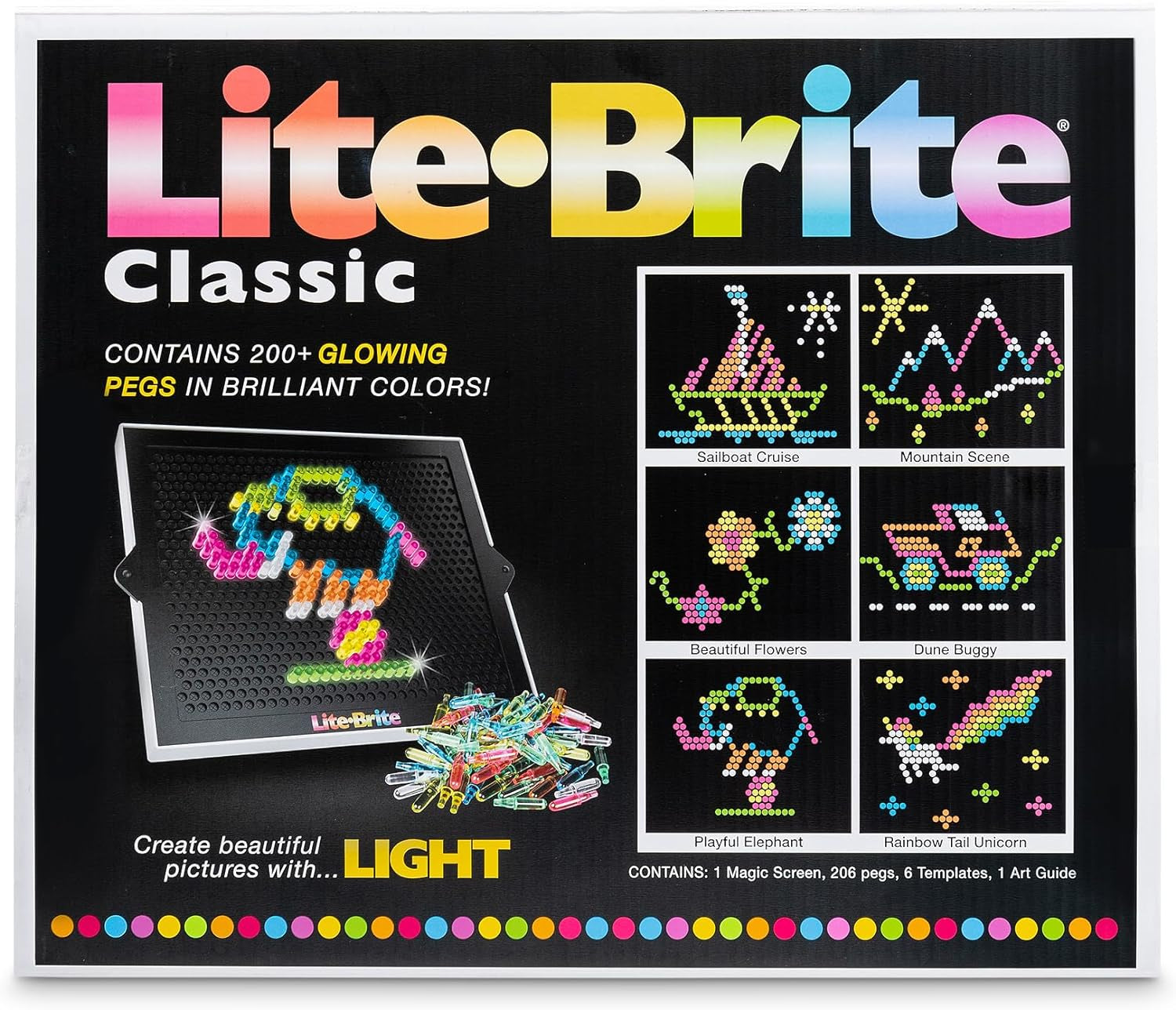 Classic, Favorite Retro Toy - Create Art with Light, STEM, Educational Learning, Holiday, Birthday, Gift, Boys, Kid, Toddler, Girls Age 4+