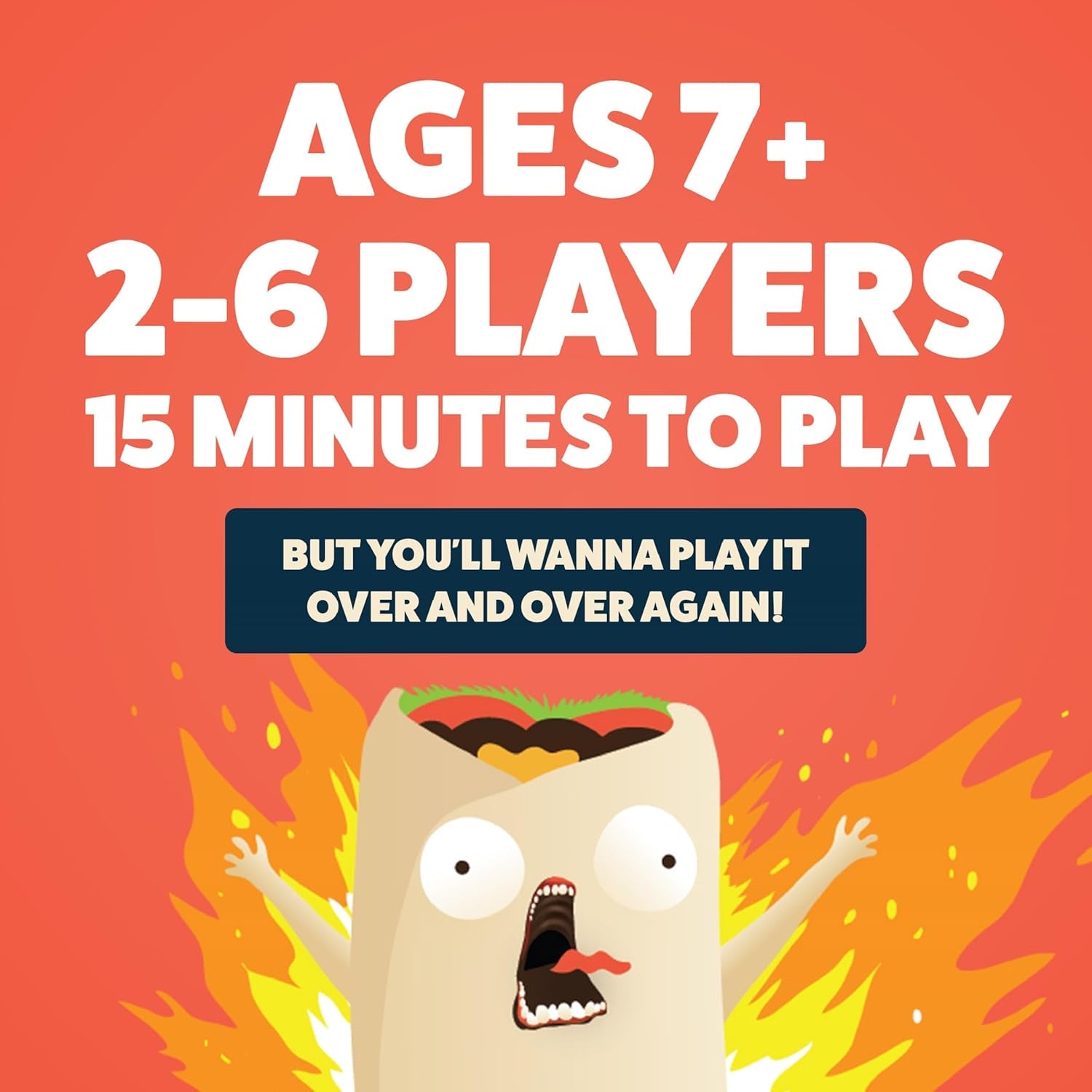 Exploding Kittens Presents Throw Throw Burrito - a Dodgeball Card Game - Family Card Games for Adults, Teens & Kids - 2-6 Players - Ages 7 and up - 120 Cards