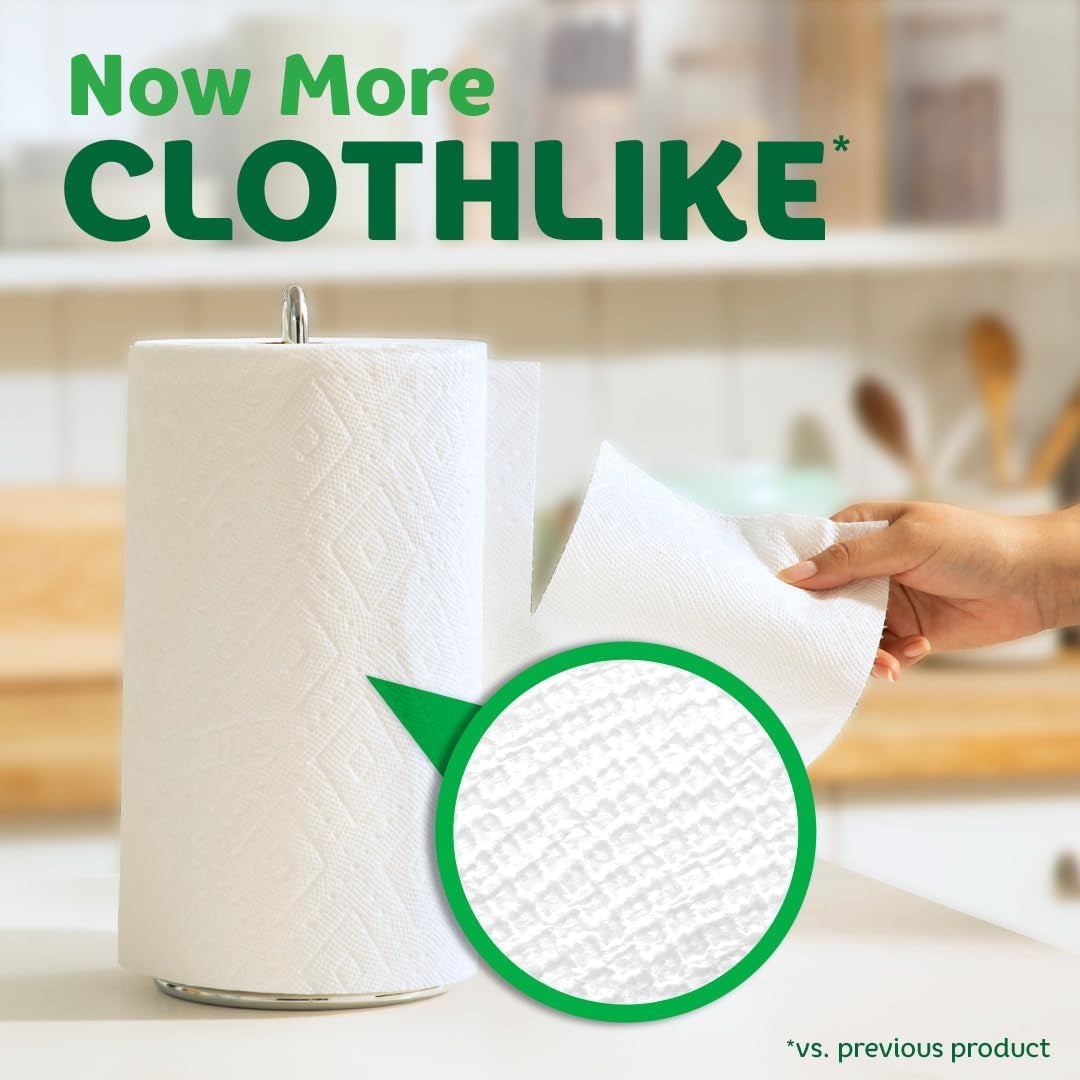 Paper Towels Quick Size, White, 16 Family Rolls = 40 Regular Rolls