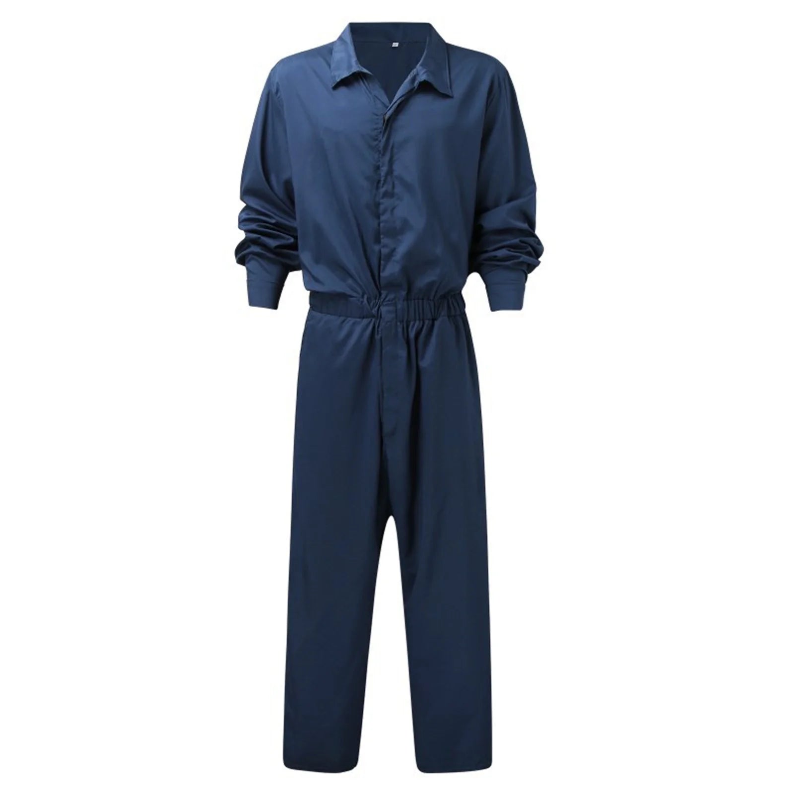 Men'S Work Overalls One Piece Mechanics Workwear Lightweight Zipper Jumpsuits Long Sleeve Suits Holiday Deals Dark Blue M