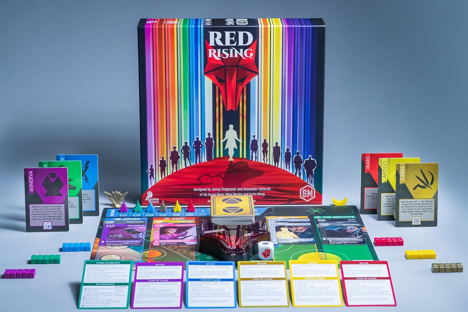 : Red Rising | a Competitive Strategy Game Based on the Novels from Pierce Brown | Craft a Hand of Powerful Characters from the World of Red Rising | 1-6 Players, 60 Mins, Ages 14+