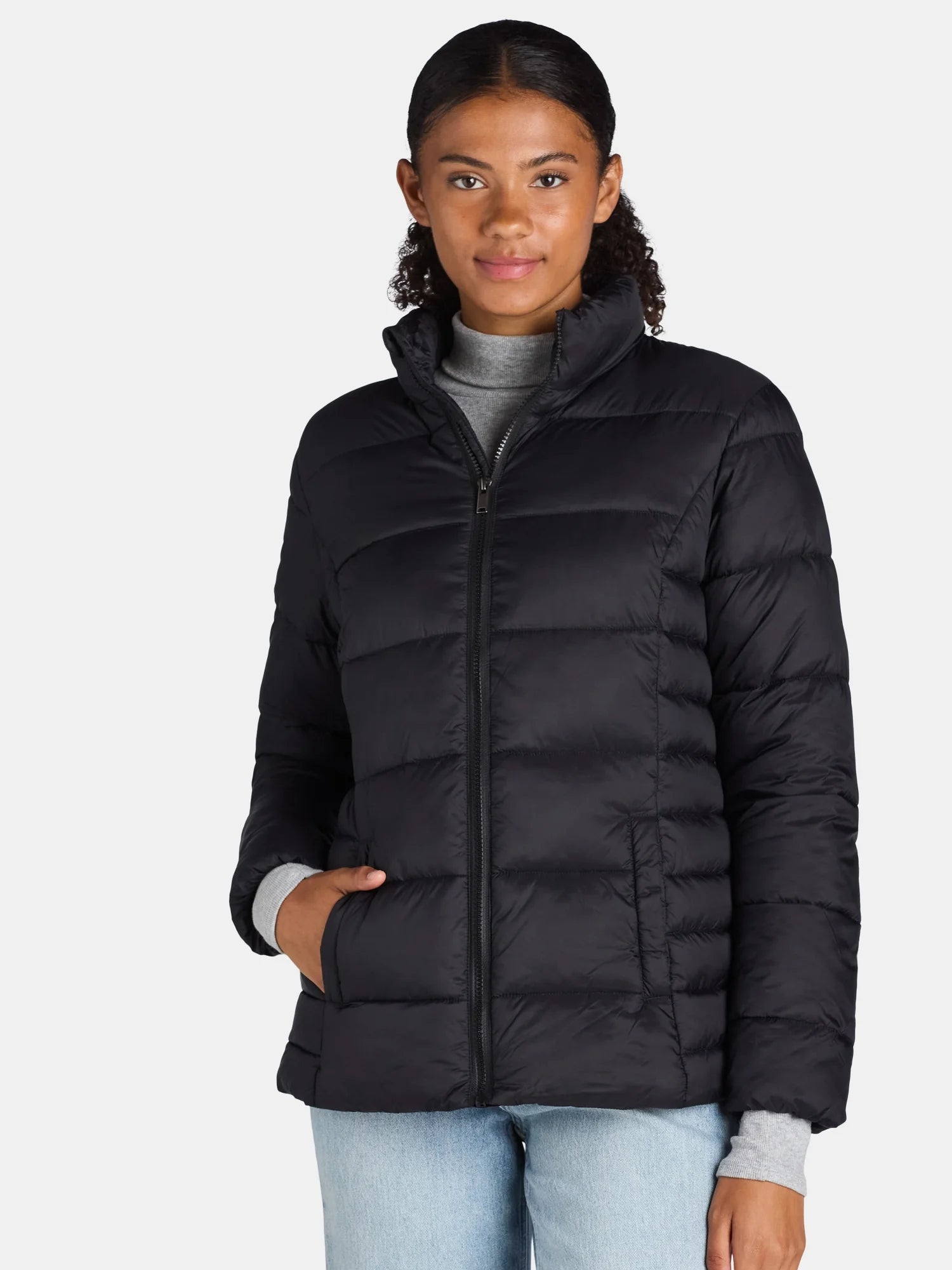 Women'S and Women'S plus Puffer Jacket, Sizes XS-3X