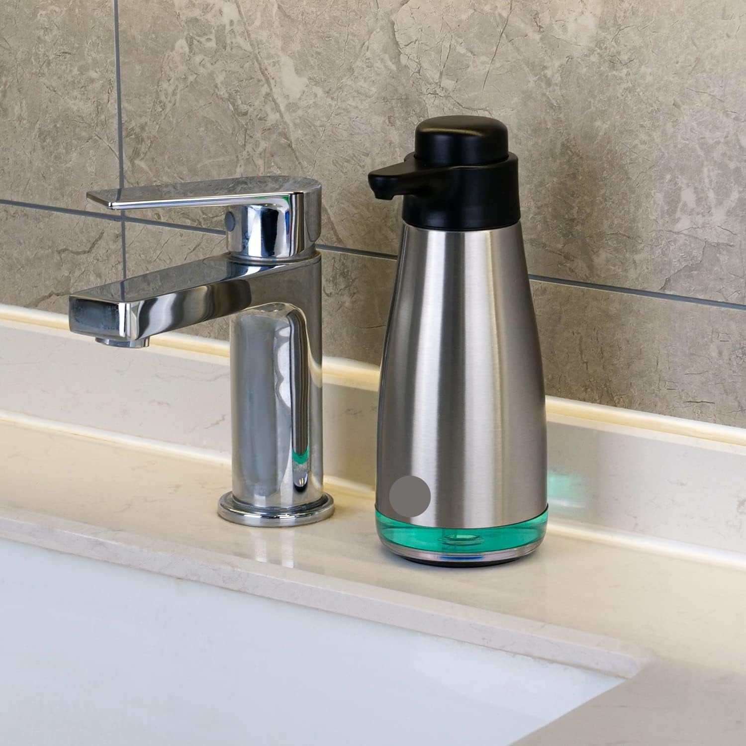 15Fl.Oz Stainless Steel Liquid Soap Dispenser for Dish and Hand Soap