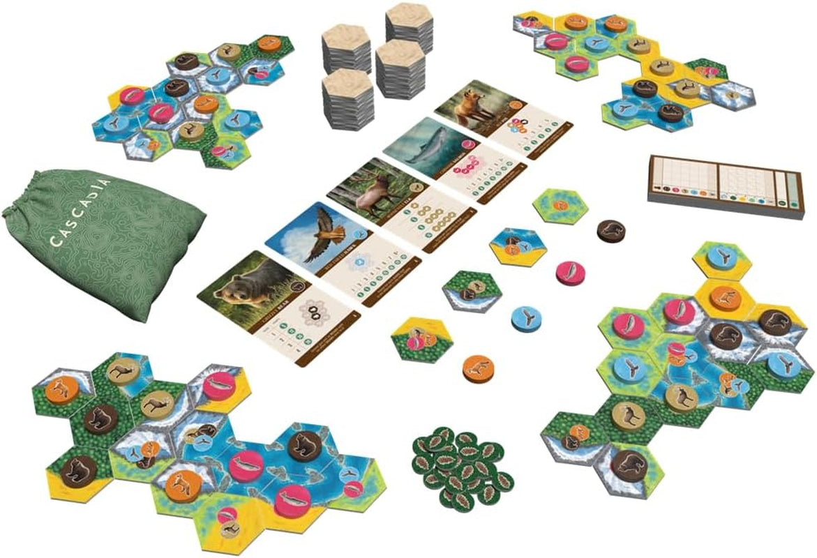 & Flatout Games | Cascadia - Award-Winning Board Game Set in the Pacific Northwest | Easy to Learn | Quick to Play | Ages 10+