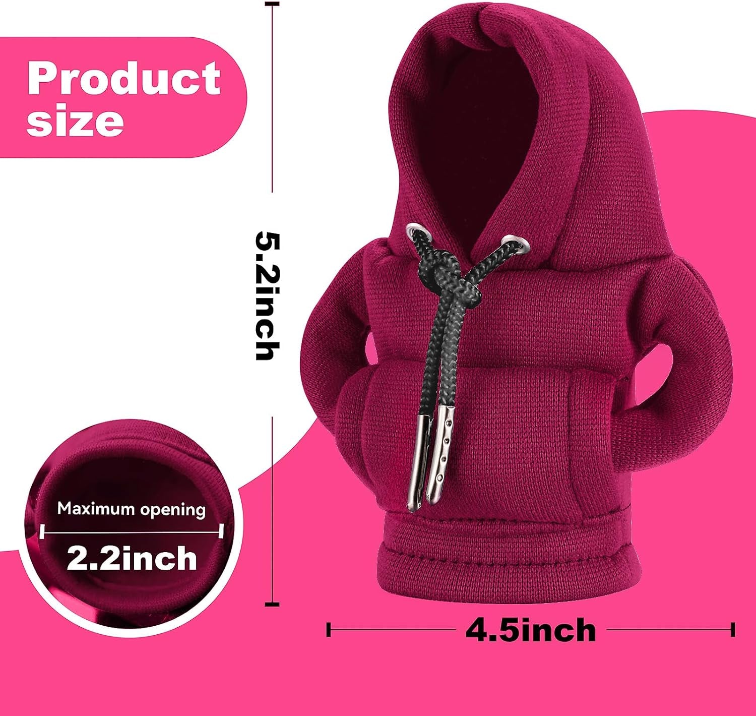 Gear Shift Hoodie Cover, Universal Car Shift Knob Hoodie, Mini Hoodie for Car Shifter, Automotive Interior Cute Gadgets, Car Accessories and Decorations