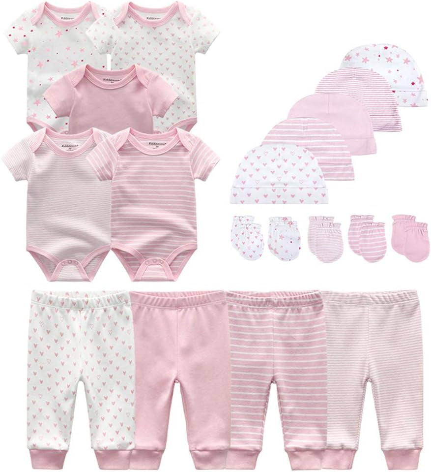 Unisex Baby Layette Essentials Giftset Clothing Set 19-Piece for Newborn Baby