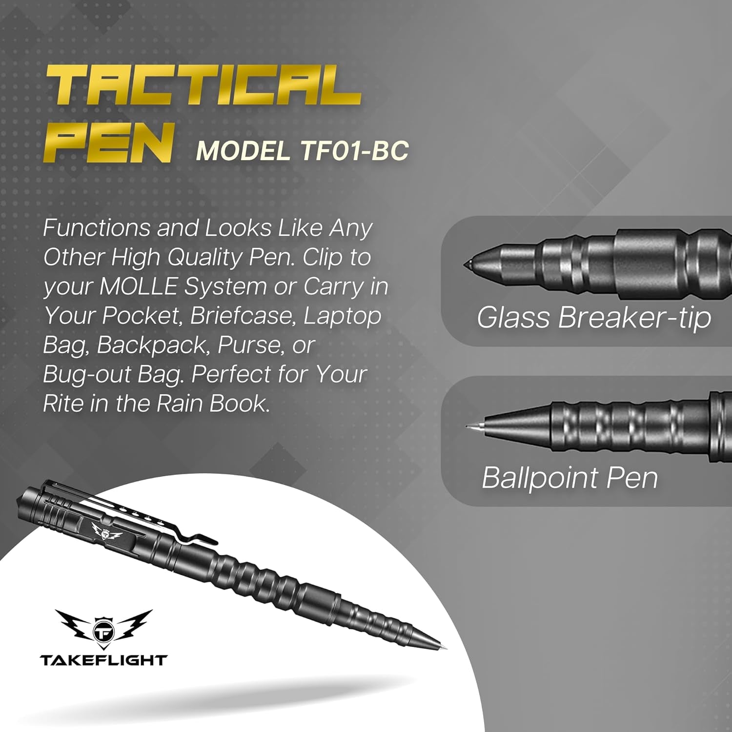 Tactical Pen Defender, Valentines Gifts for Men, Multi Tool for EDC & Self Defense, Cool Valentine Gift for Husband & Boyfriend, Birthday Gifts for Him