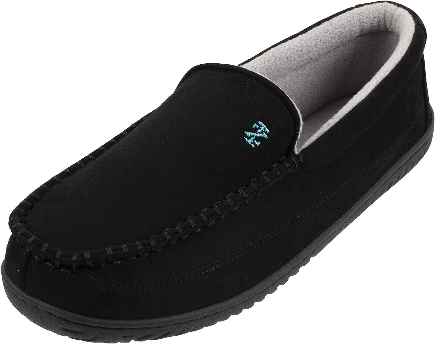 Men'S Two-Tone Moccasin Slipper, Warm Soft Classic Slip-On, Men'S Sizes 8 to 13