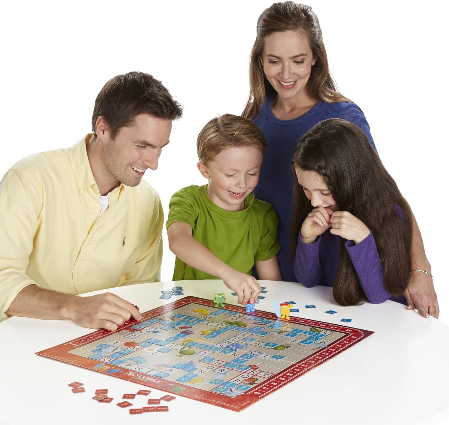 Scrabble Junior Board Game | 2-4 Players | Family Educational Word Games for Kids | Back to School Gifts for Classroom | Ages 5+