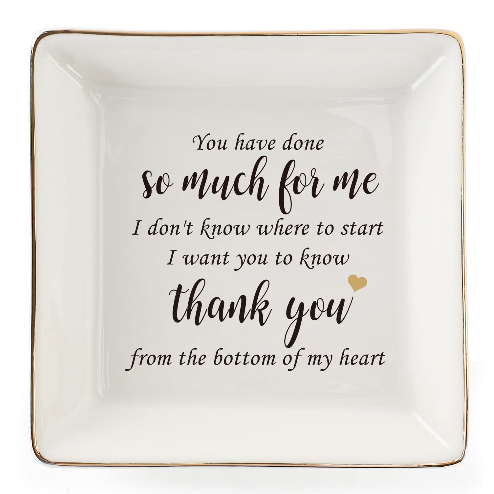 Premium Ceramic Ring Dish Jewelry Tray for Mom Sister Friends