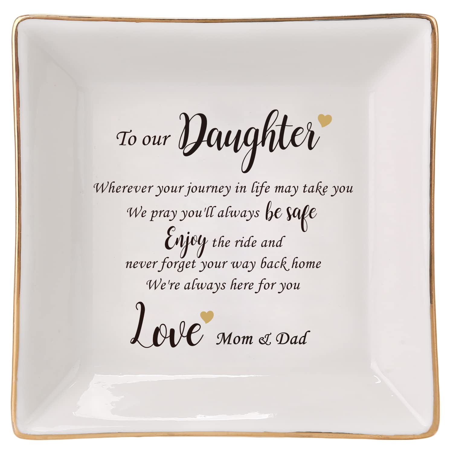 Premium Ceramic Ring Dish Jewelry Tray for Mom Sister Friends