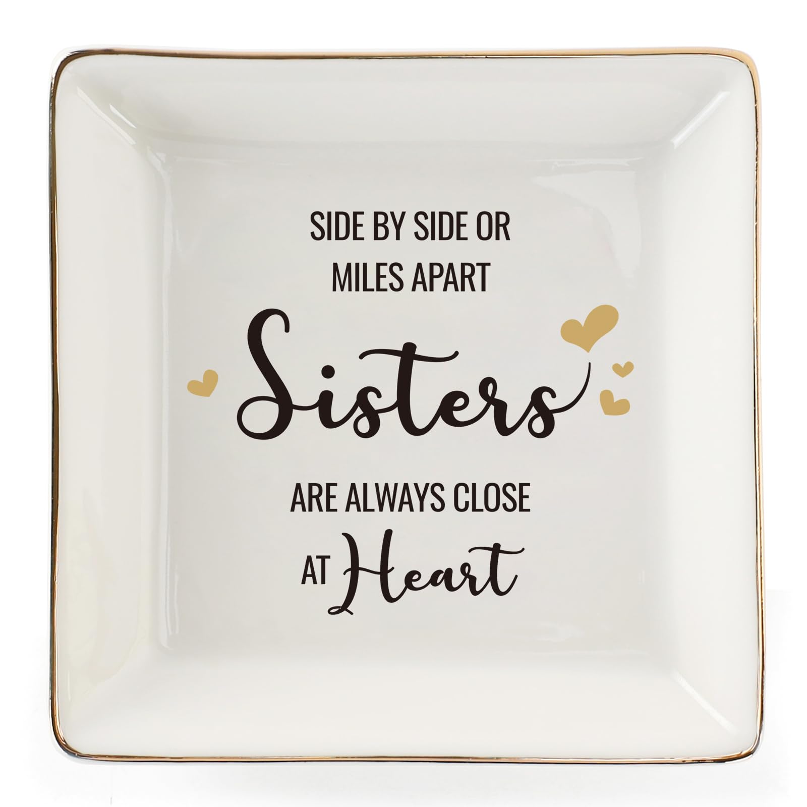 Premium Ceramic Ring Dish Jewelry Tray for Mom Sister Friends