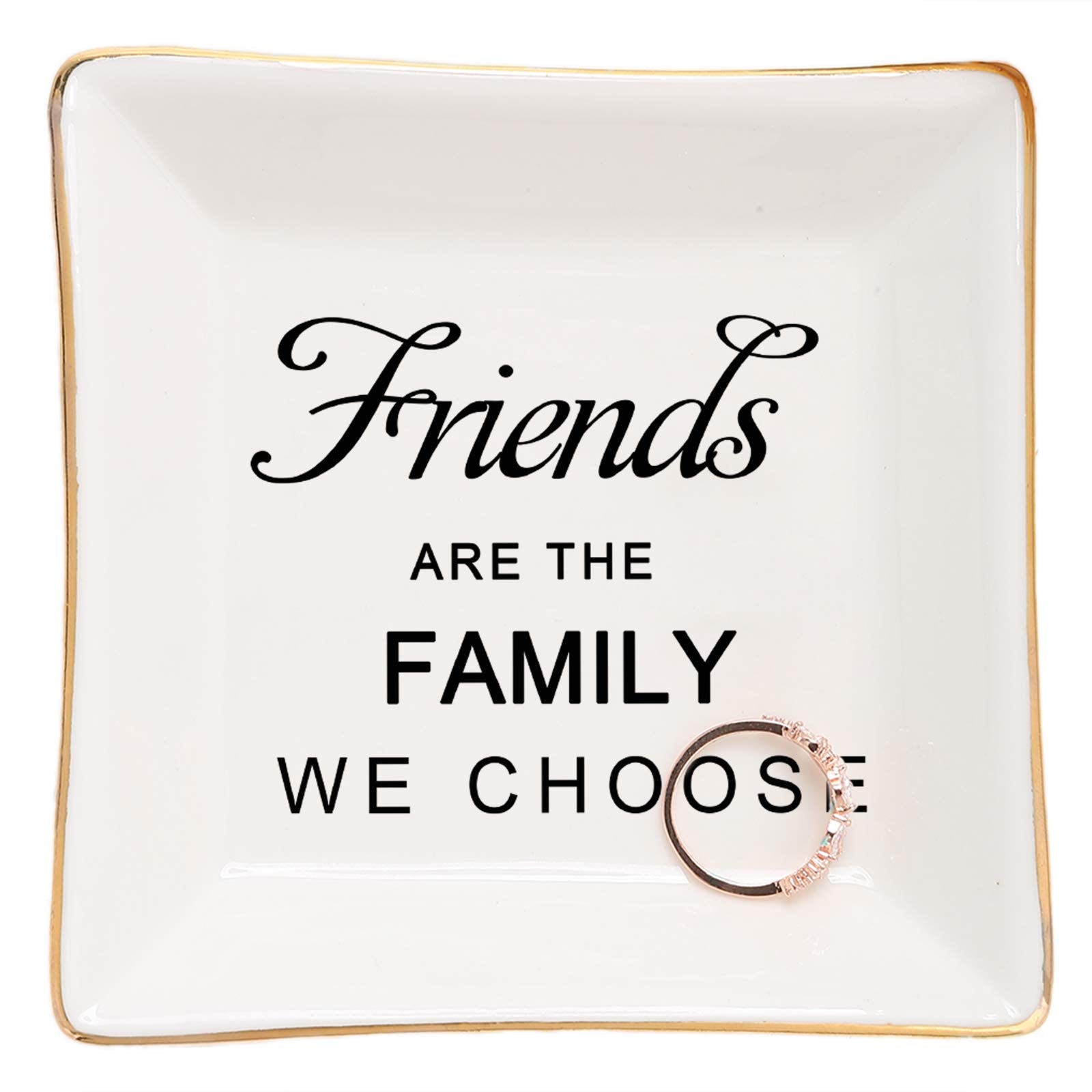 Premium Ceramic Ring Dish Jewelry Tray for Mom Sister Friends