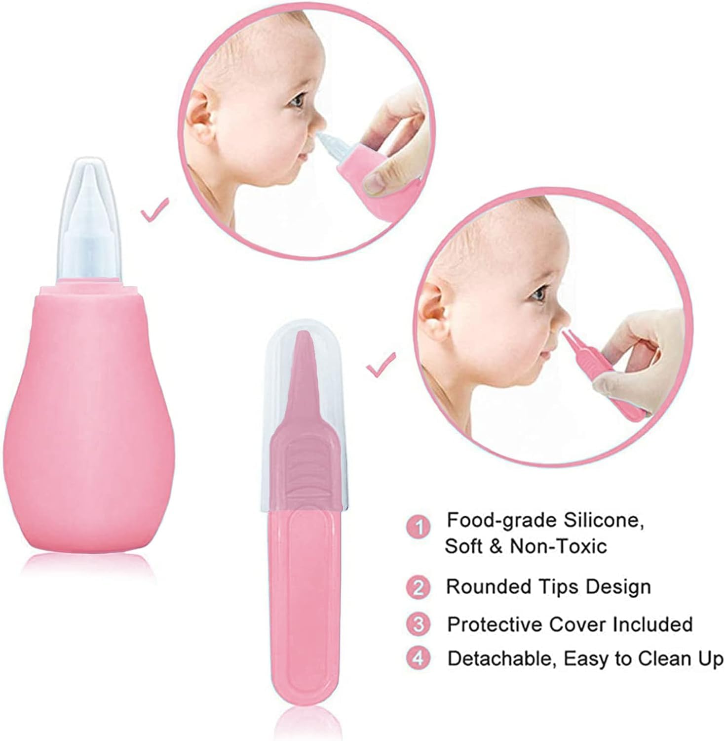 Premium Baby Grooming Kit, Infant Safety Care Set with Hair Brush ,Comb ,Nail Clipper ,Nasal Aspirator,Baby Essentials Kit for Newborn Girls ,Boys (Baby Grooming Kit)