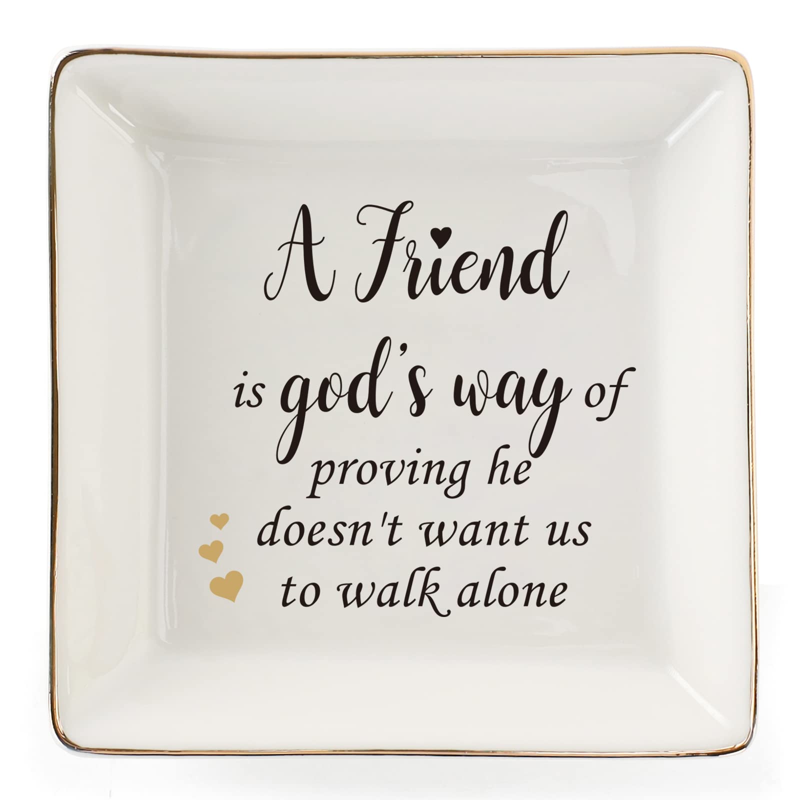 Premium Ceramic Ring Dish Jewelry Tray for Mom Sister Friends