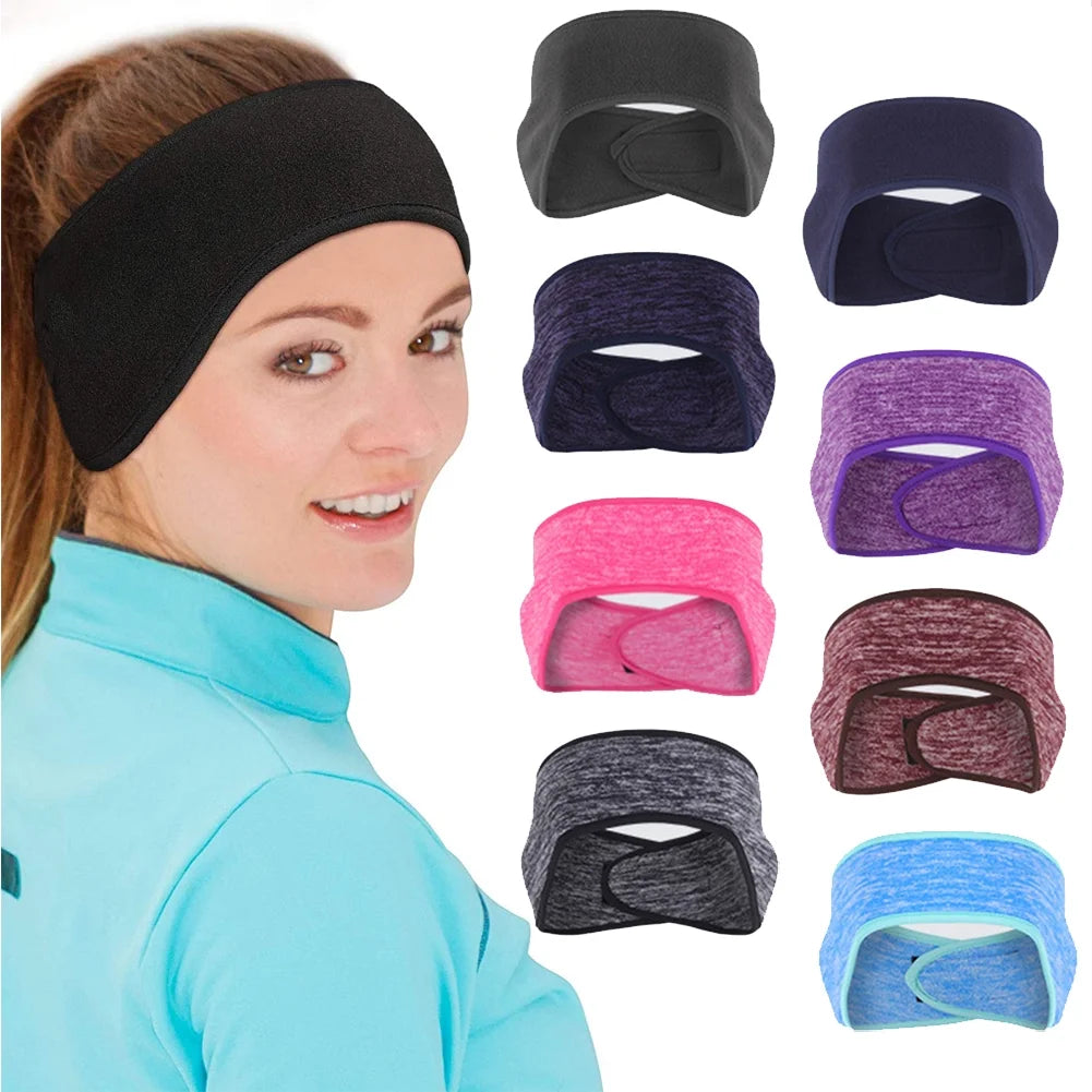 Ear Warmer Headband Winter Running Sweatband Stretchy Ear Cover Cold Weather Ear Muffs Sports Earmuff for Women Men Cycling Skiing Jogging