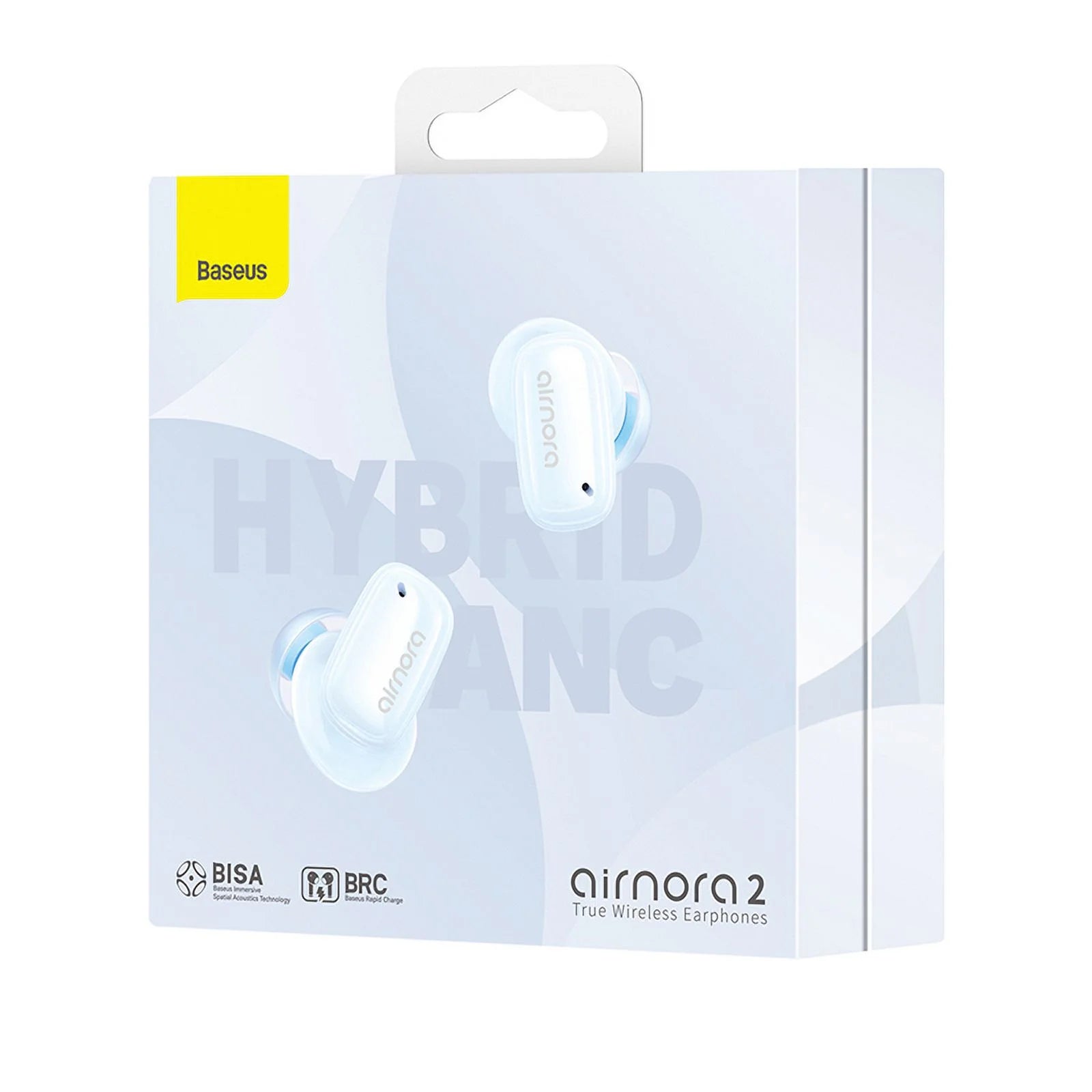 Wireless Earbuds, Active Noise Cancelling Earbuds with Mirror, Bluetooth 5.3 Headphones, Built-In 4 Mics, Airnora 2, Blue