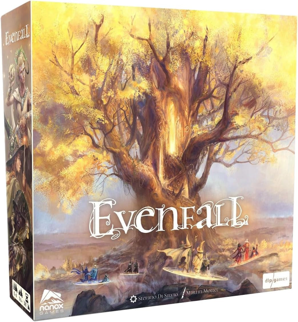 Evenfall - Strategy Board Game, Engine-Builder Card Game, Boundaries of Reality & Supernatural Dissolve, Ages 14+, 1-4 Players, 60+ Minutes