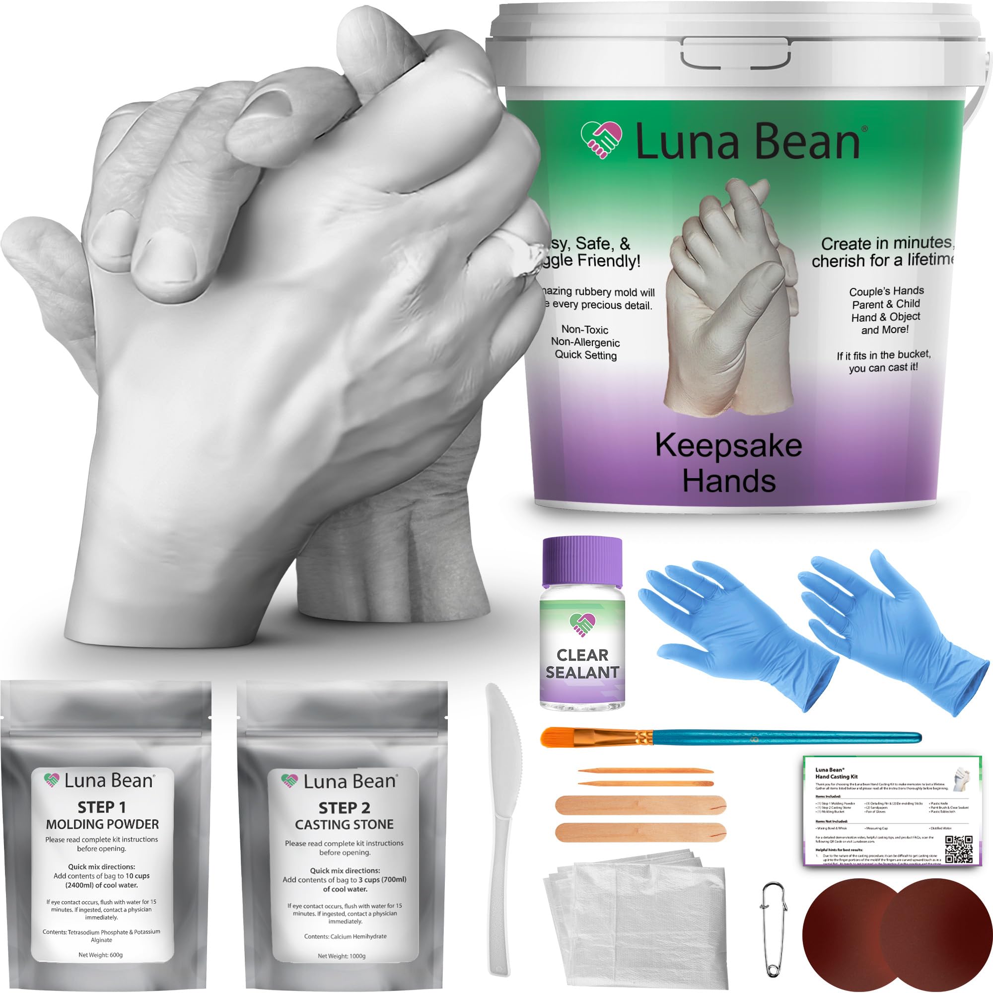 Hand Casting Kit: Create Timeless Memories for family, lovers, friends and couples