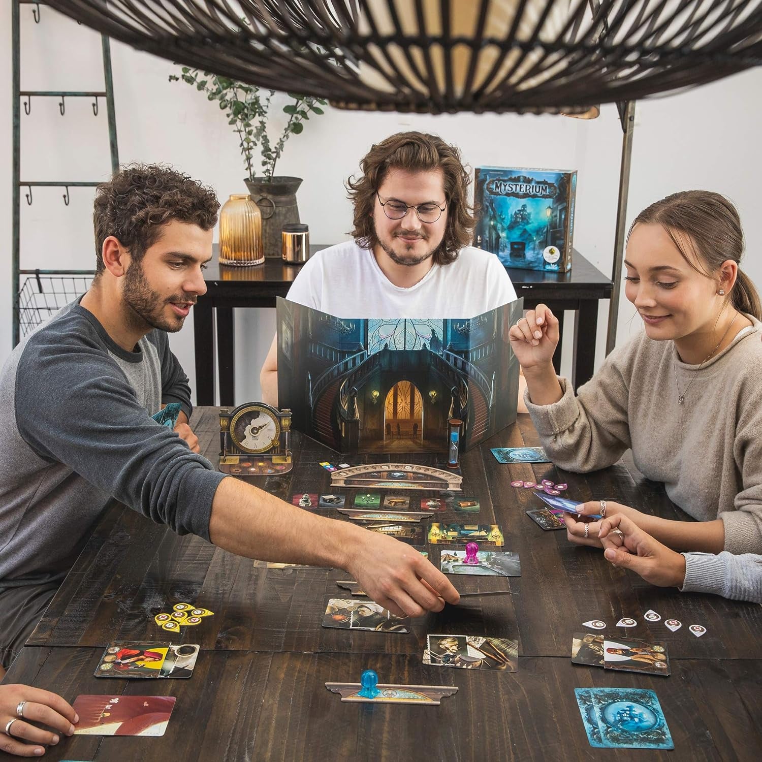 Mysterium Board Game (Base Game) - Enigmatic Cooperative Mystery Game with Ghostly Intrigue, Fun for Family Game Night, Ages 10+, 2-7 Players, 45 Minute Playtime, Made by