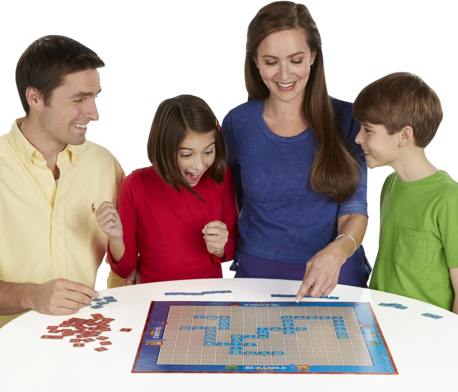 Scrabble Junior Board Game | 2-4 Players | Family Educational Word Games for Kids | Back to School Gifts for Classroom | Ages 5+