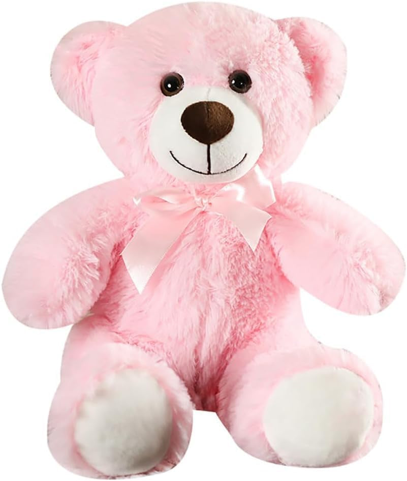 Teddy Bear Stuffed Animals, 13 Inches Teddy Bear Plush Toy Birthday Christmas Valentine’S Day Gift for Kids Girlfriend (Pink)