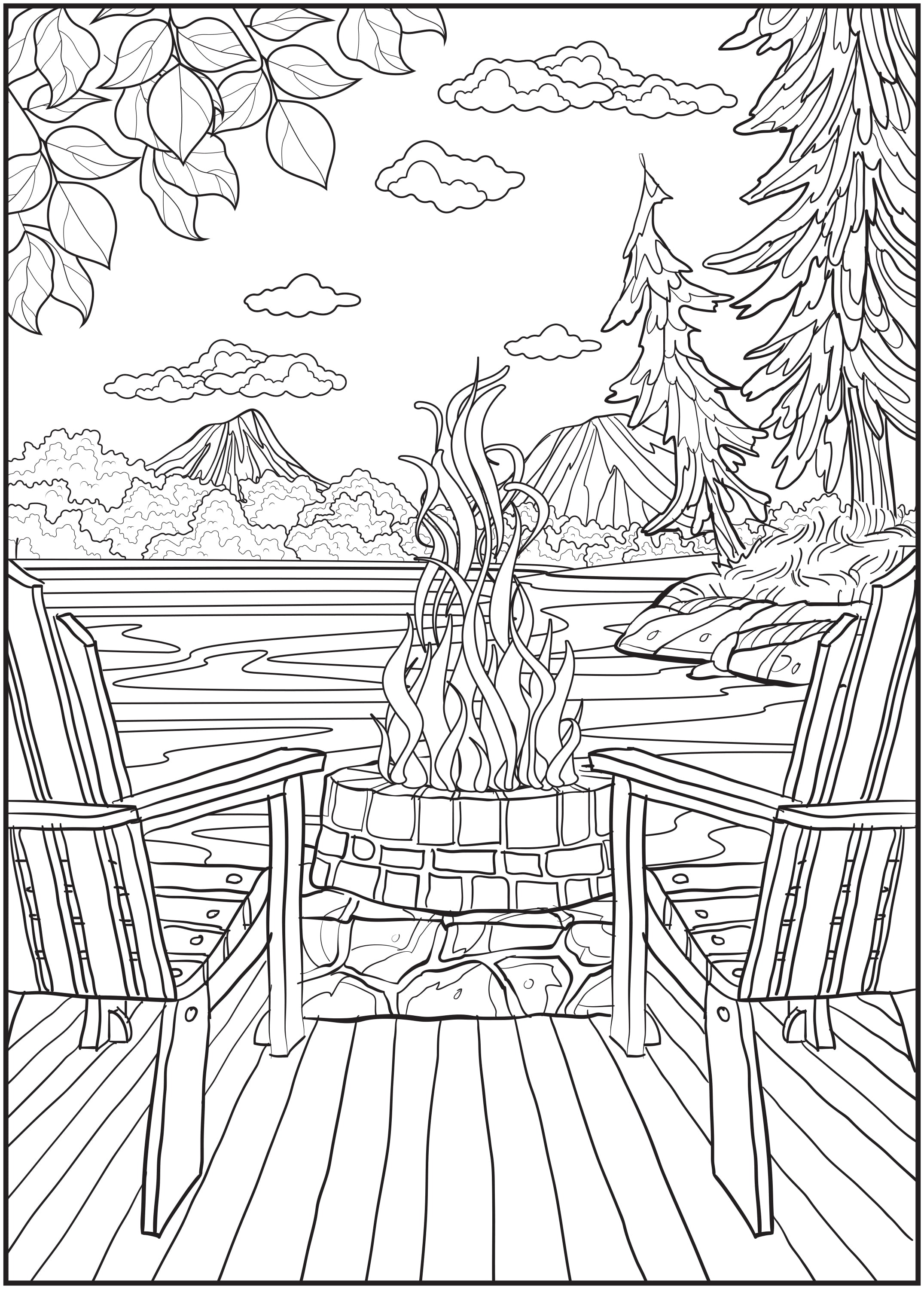 Timeless Creations Adult Coloring Book, Nature'S Escape, 64 Pages