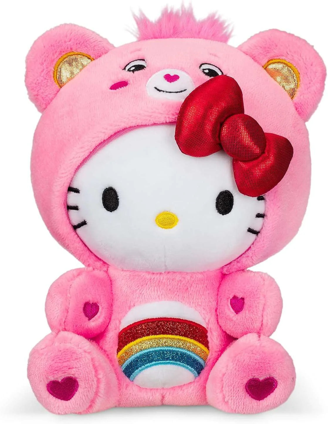 Hello Kitty Dressed as Cheer Bear  9" Fun-Size Plush - Soft, Huggable Bestie!