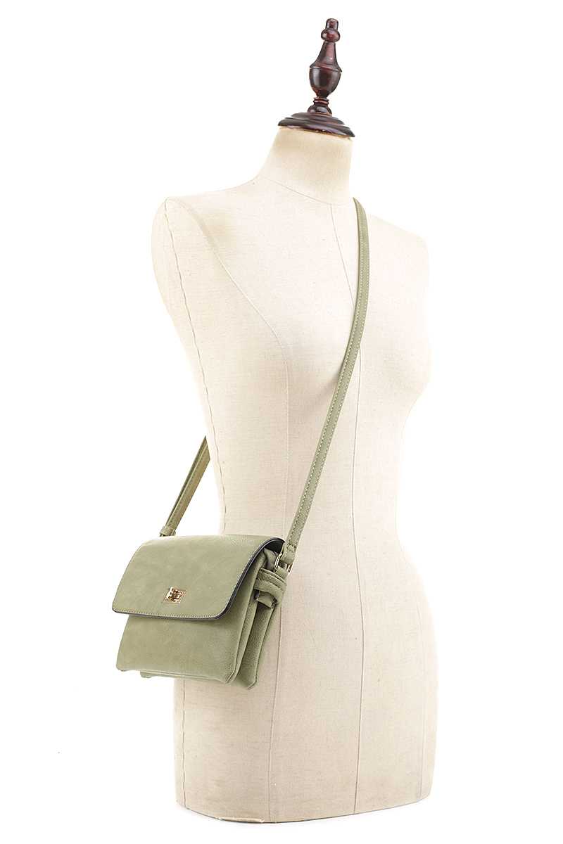 Smooth Colored Crossbody Bag