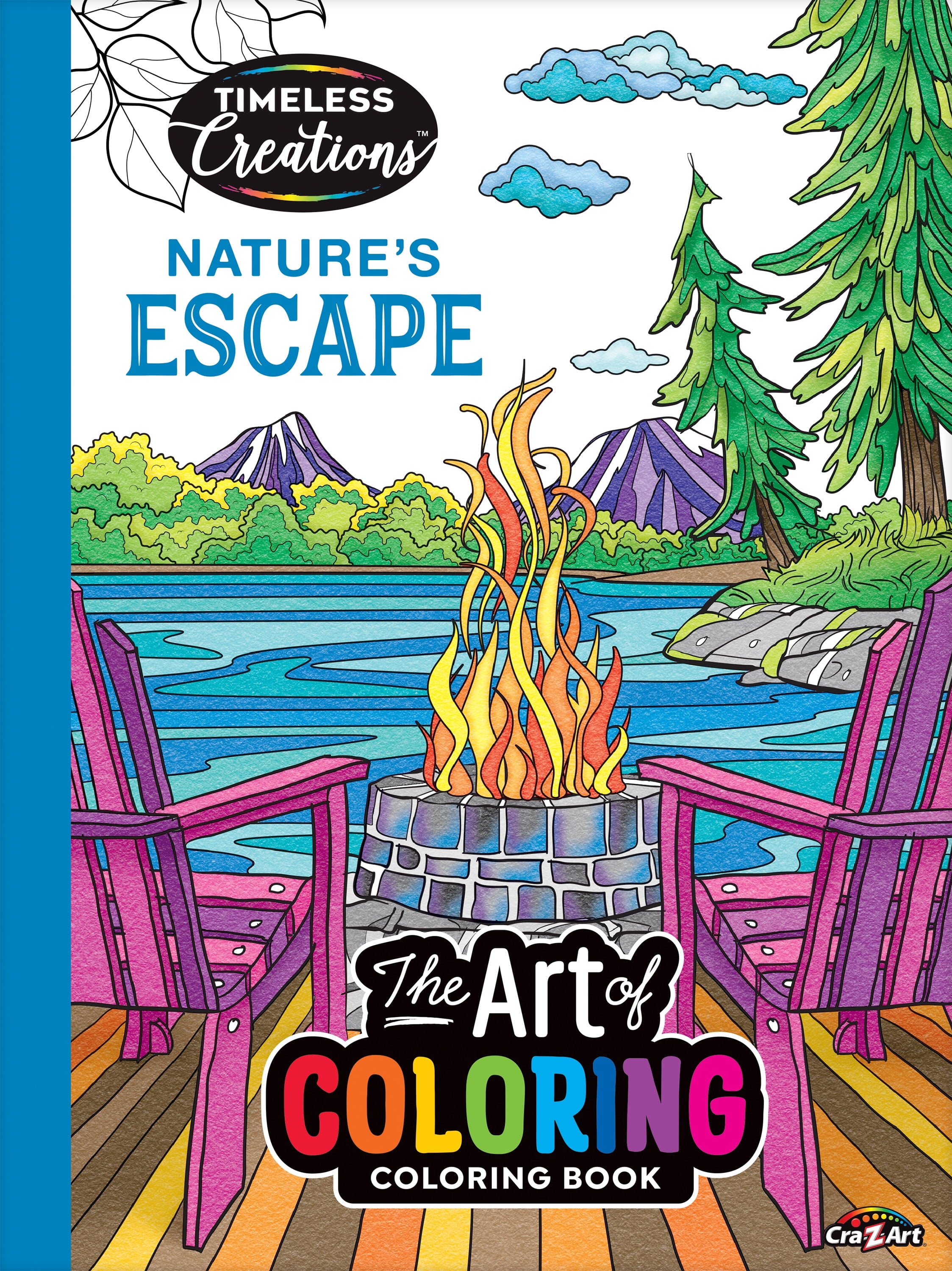 Timeless Creations Adult Coloring Book, Nature'S Escape, 64 Pages