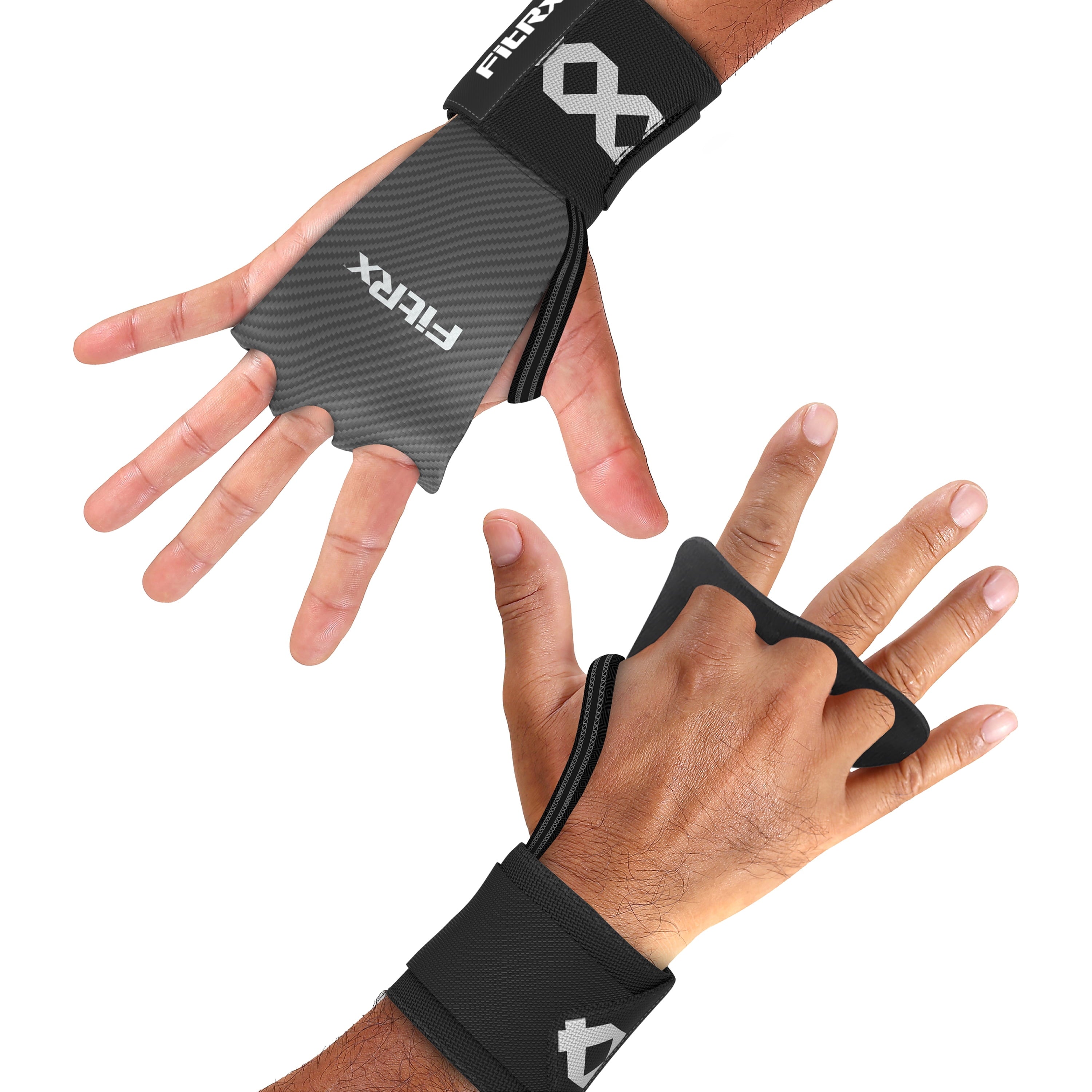 Grip Wraps, 12” Nylon Workout Gloves with Weightlifting Wrist Wraps, Gym Gloves, One Pair