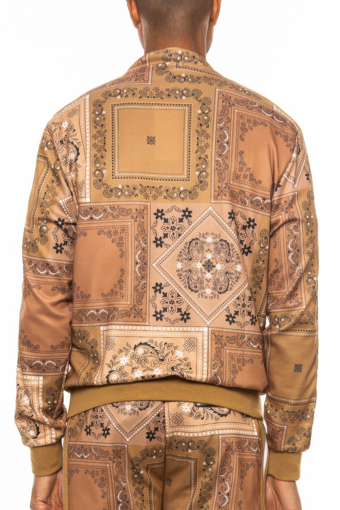 Mens Paisley Bandana Track Jacket