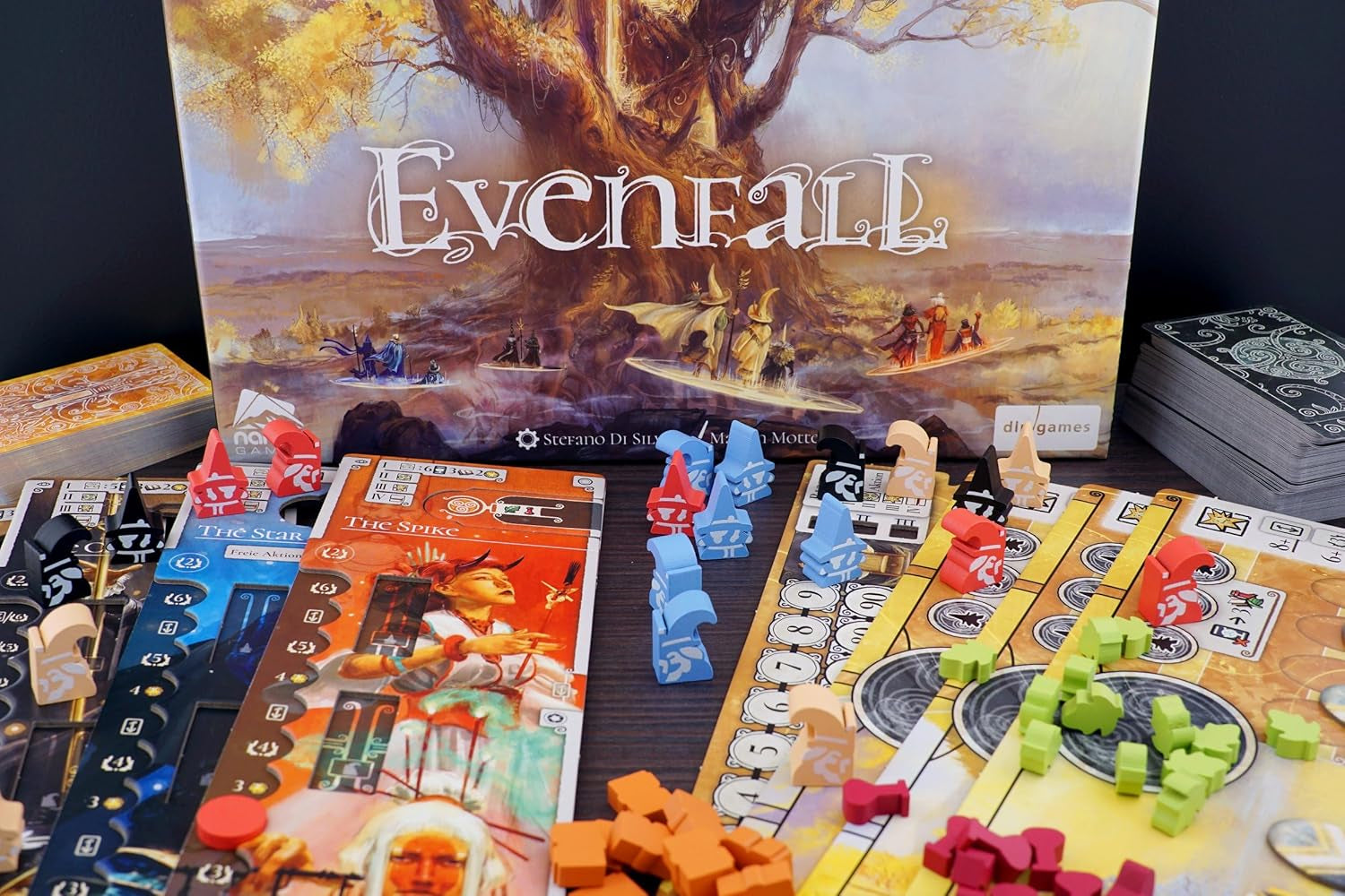 Evenfall - Strategy Board Game, Engine-Builder Card Game, Boundaries of Reality & Supernatural Dissolve, Ages 14+, 1-4 Players, 60+ Minutes