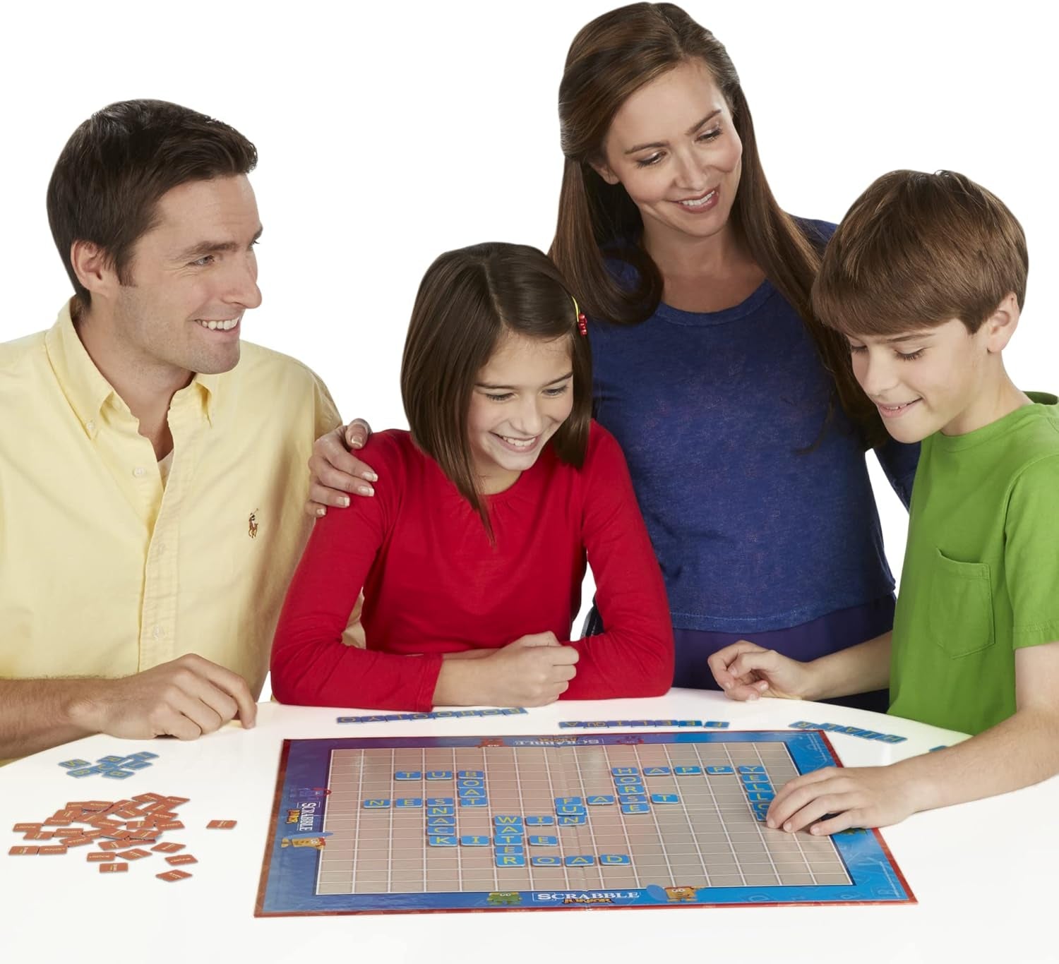 Scrabble Junior Board Game | 2-4 Players | Family Educational Word Games for Kids | Back to School Gifts for Classroom | Ages 5+