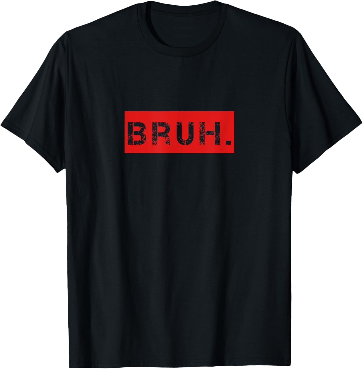 Bruh Meme Funny Saying Brother Greeting Teens Boys Men Short Sleeve T-Shirt