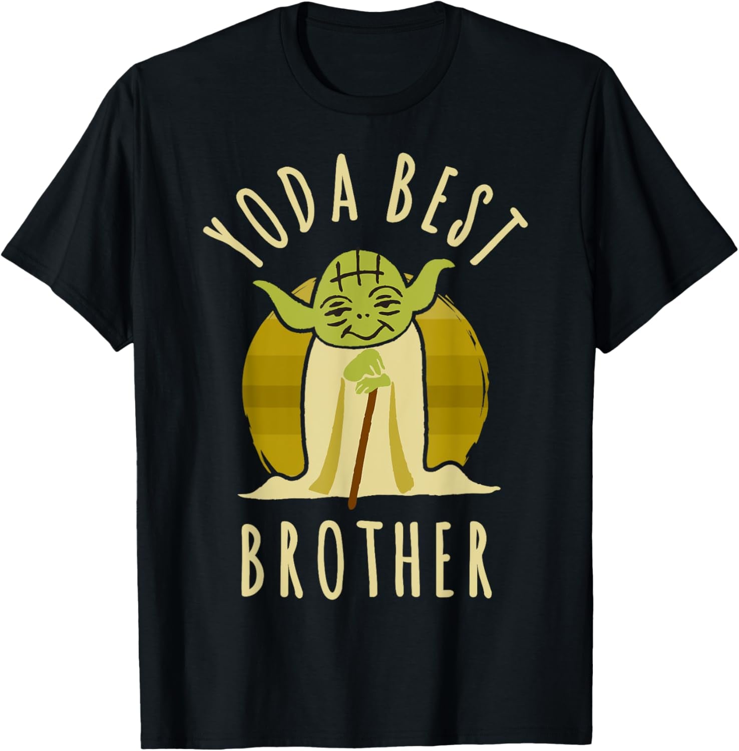 Yoda Best Brother Cartoon Yoda Disney+ T-Shirt