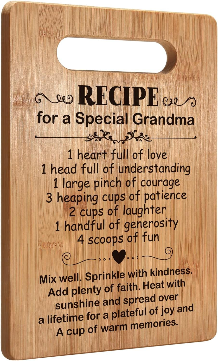 Popular Christmas Gifts for Grandma, Birthday Gifts for Grandmother, Cutting Board Gift for Grandma, Cute Grandma Gifts from Grandchild, Mother'S Day Gifts for Nana