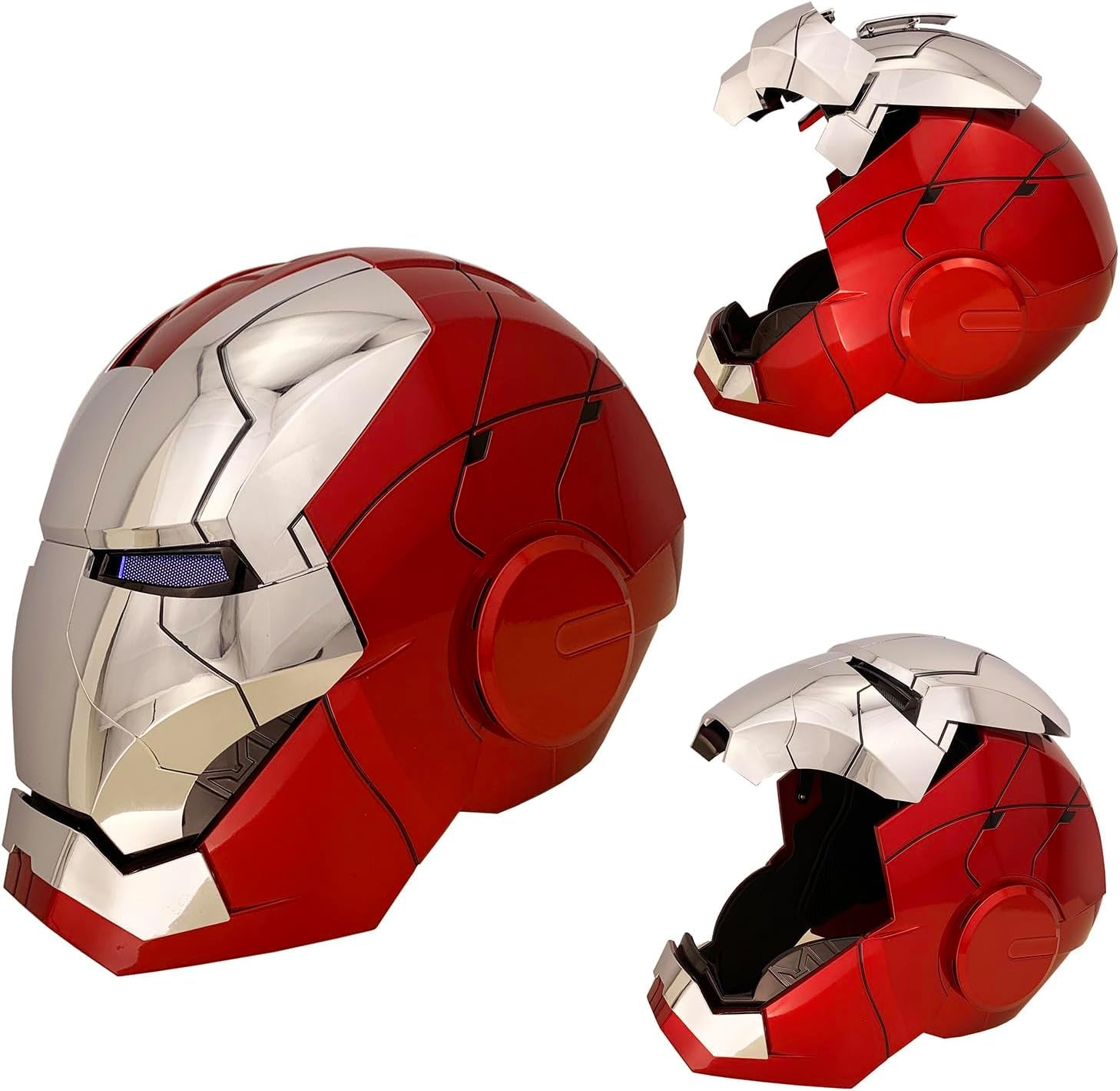 Iron-Man MK 5 Wearable Electronic Helmet: Voice & Remote Controlled, Perfect Super Hero Mask,Can Cosplay and Collectible Figures for Man and Teen-Ideal Gift for Halloween&Birthdayand&Christmas