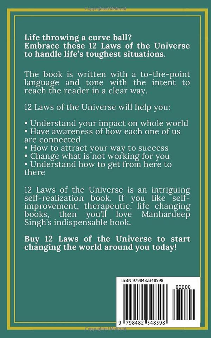 12 Laws of the Universe