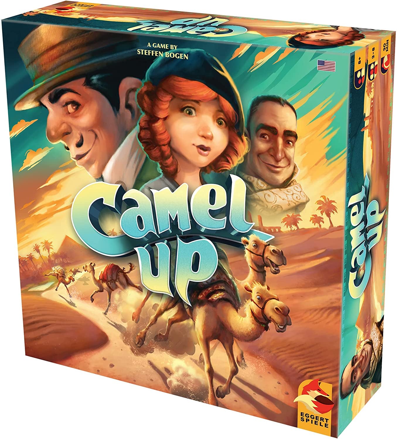 Camel up (Second Edition) | Strategy , Dice Game | Family Board Game for Adults and Kids | Ages 8 and up | 3 to 8 Players | Average Playtime 30-45 Minutes | Made by