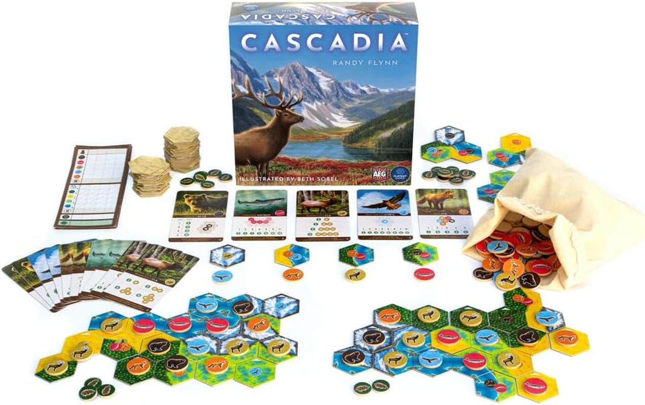 & Flatout Games | Cascadia - Award-Winning Board Game Set in the Pacific Northwest | Easy to Learn | Quick to Play | Ages 10+