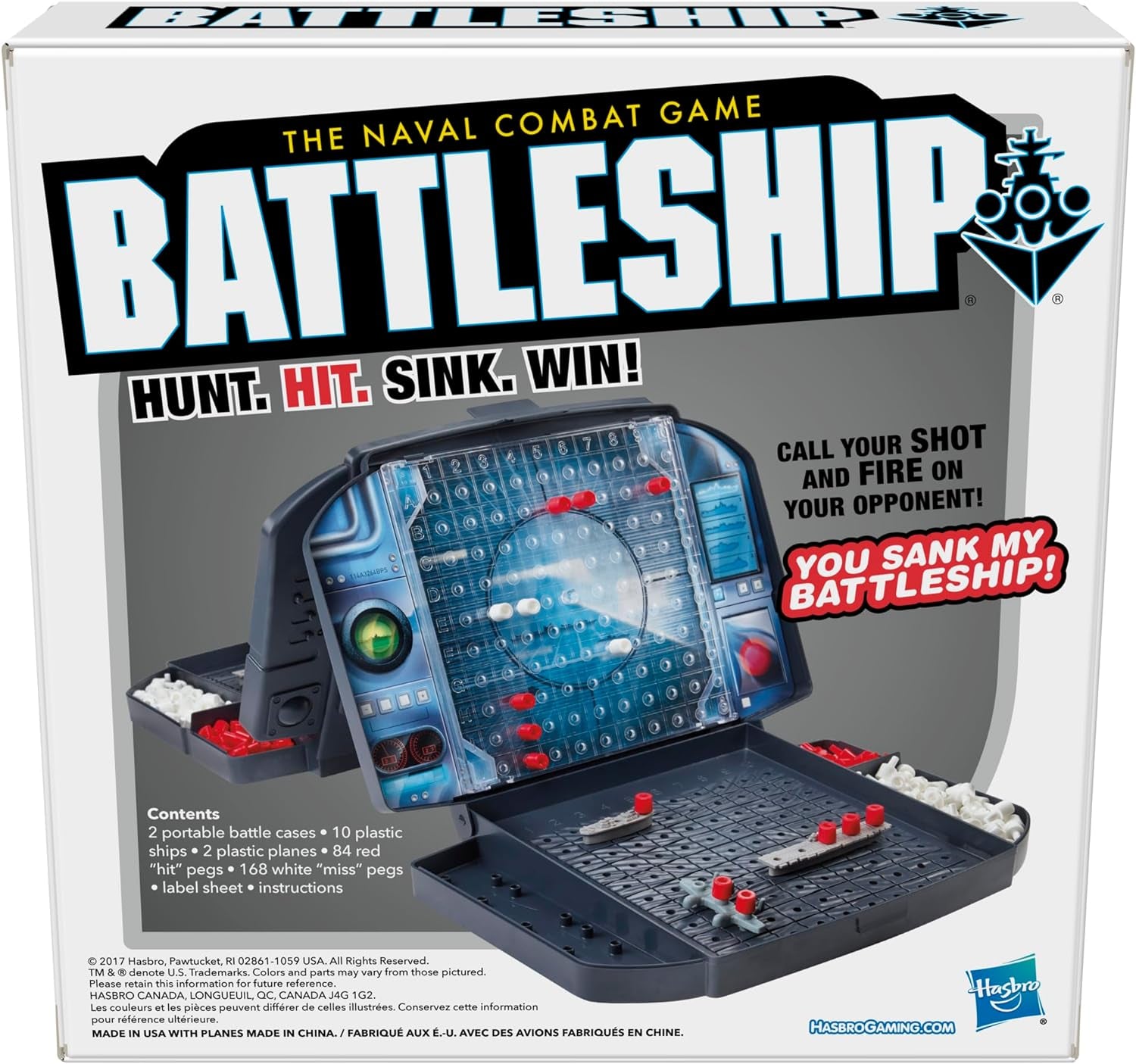 Battleship with Planes | 2-Player Strategy Board Games for Kids for Boys & Girls | Ages 7+ (Amazon Exclusive)