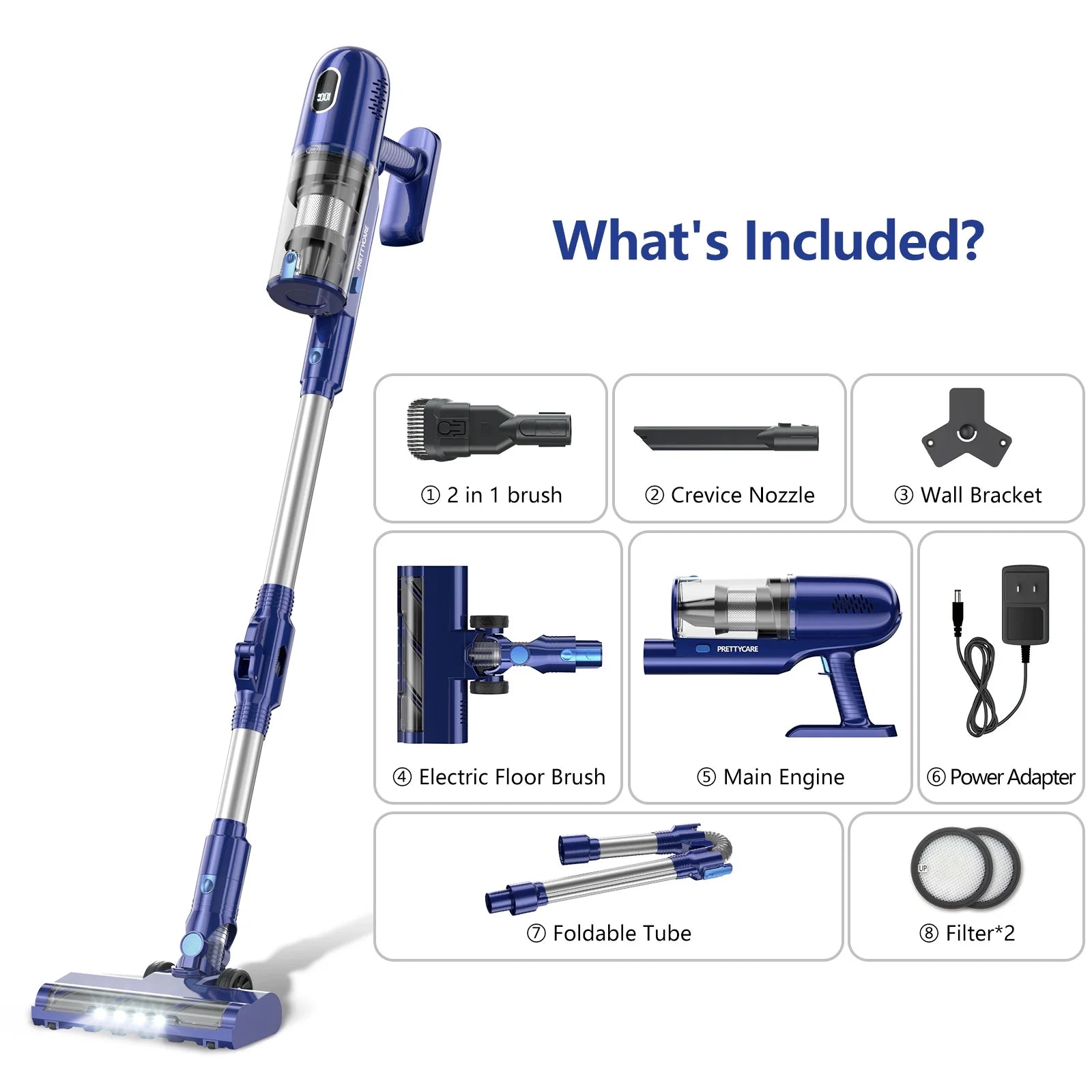 Lightweight Stick Cordless Vacuum Cleaner for Pet Hair Carpet Hard Floor Vacuum Cleaner P1