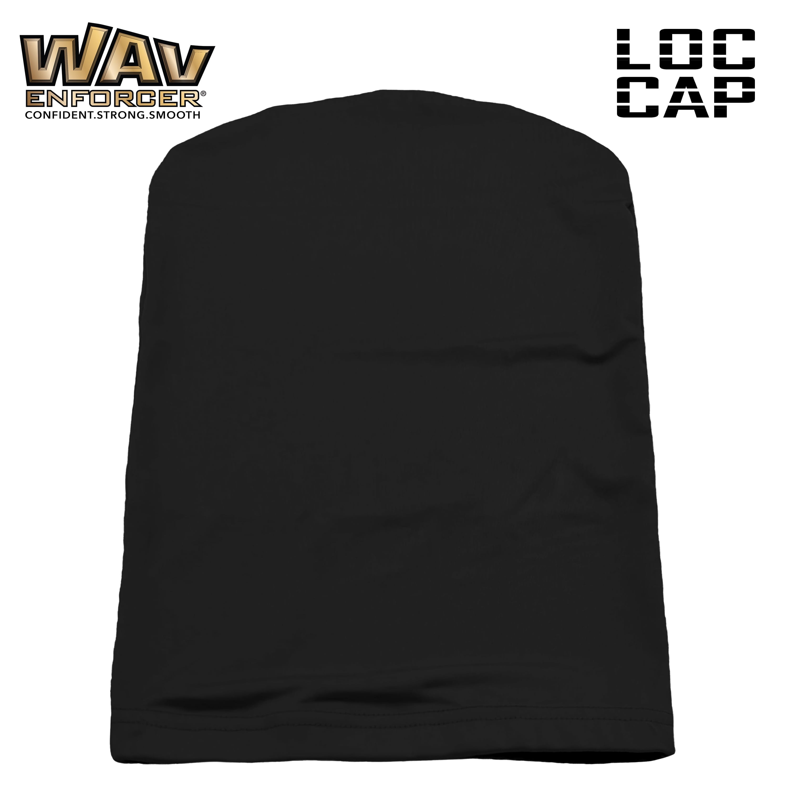 Men'S Spandex Loc Cap, Black, 1 Count