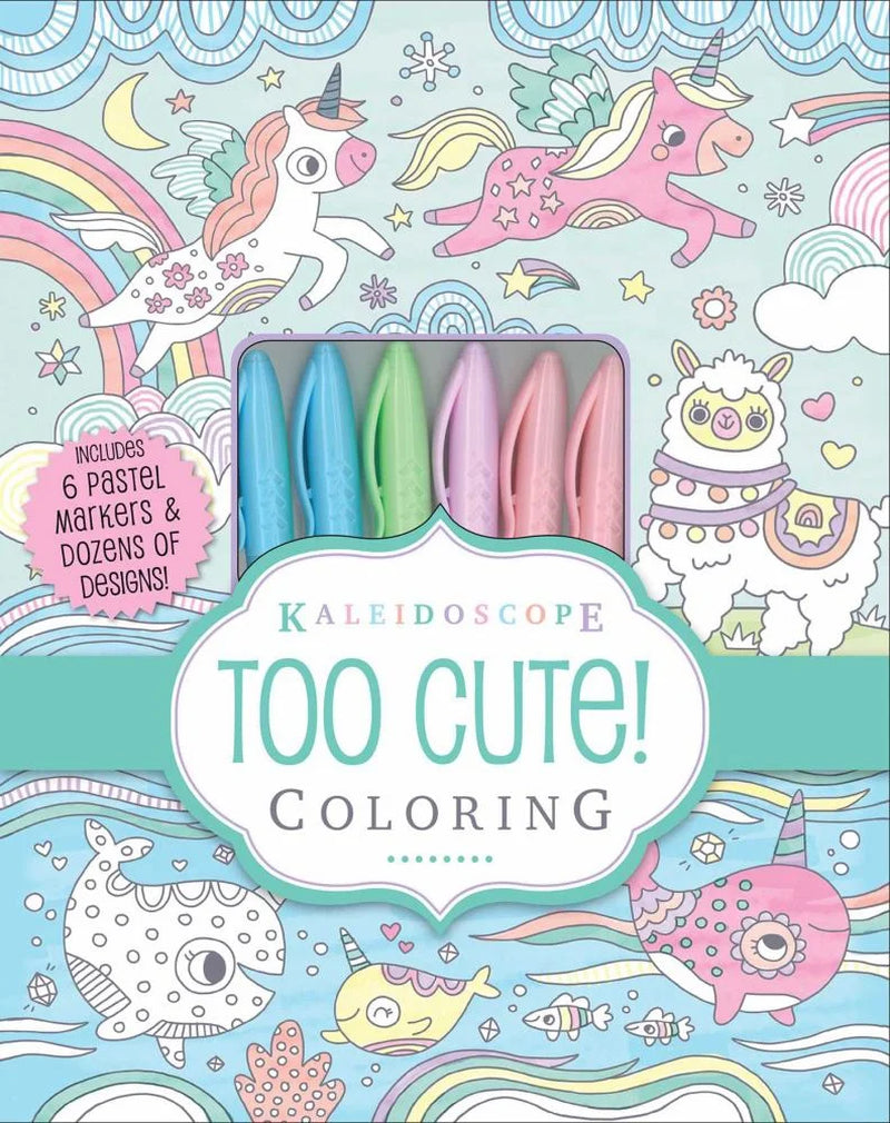 : Kaleidoscope: Too Cute! Coloring, 64 Pages (Hardcover)