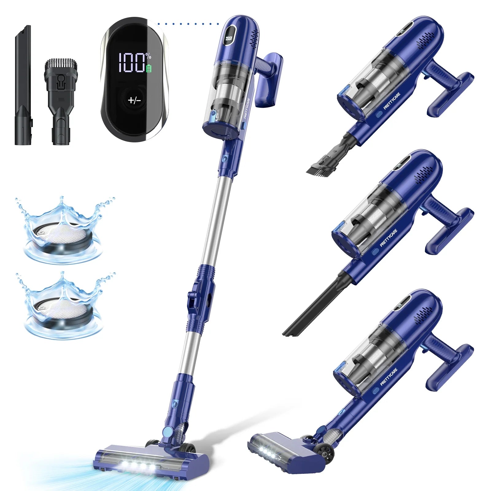 Lightweight Stick Cordless Vacuum Cleaner for Pet Hair Carpet Hard Floor Vacuum Cleaner P1